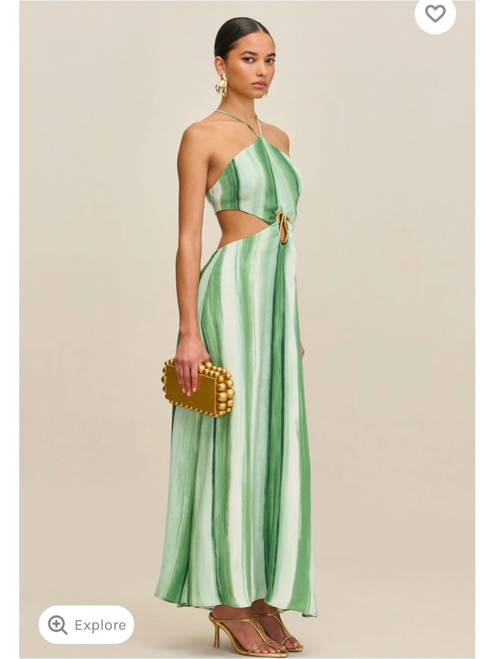 CULT GAIA Esmeralda Dress - Calla Lilly Painted Stripe - Picture 3 of 9